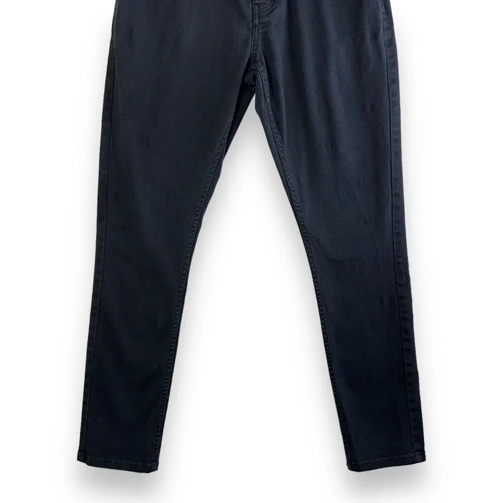 Refuel Men's Jeans 32x31 Black Slim Fit Kade Button Fly Tapered‎ Leg Stretch